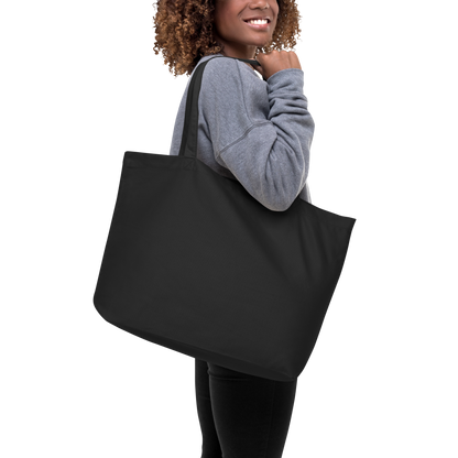 Bat Times Large Organic Tote Bag