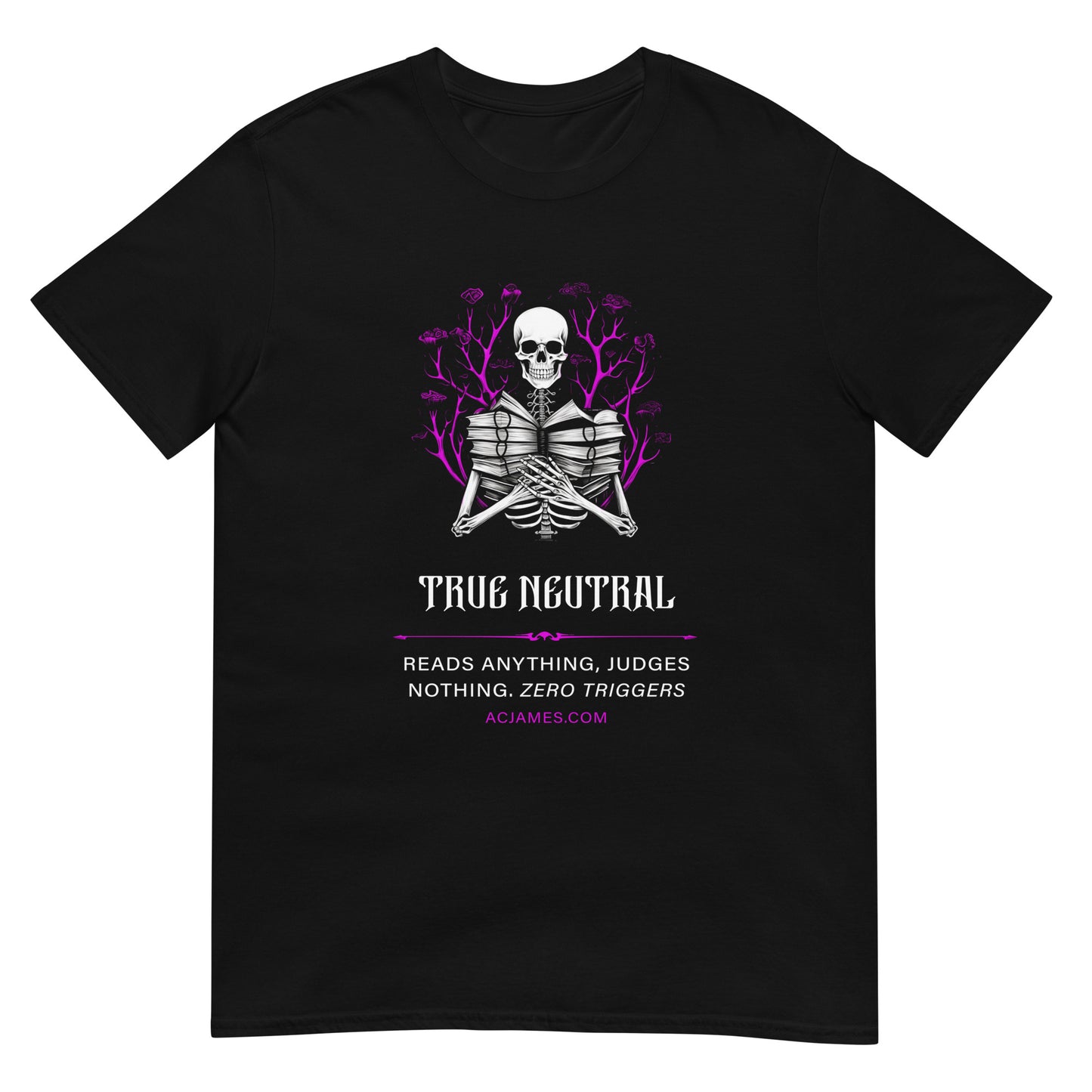 True Neutral Book Lover Short-Sleeve Unisex T-Shirt