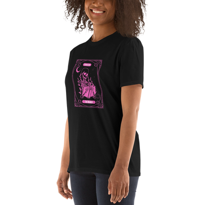 The Reader Tarot Short-Sleeve Unisex T-Shirt (Pink)