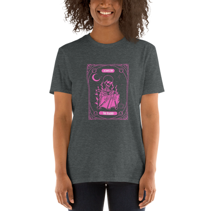 The Reader Tarot Short-Sleeve Unisex T-Shirt (Pink)