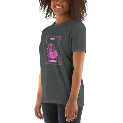 The Reader Tarot Short-Sleeve Unisex T-Shirt (Pink)