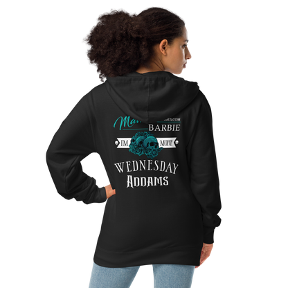 Wednesday Unisex Fleece Zip Up Hoodie