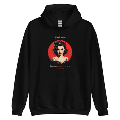 A Book A Day Keeps My Demons At Bay Unisex Hoodie