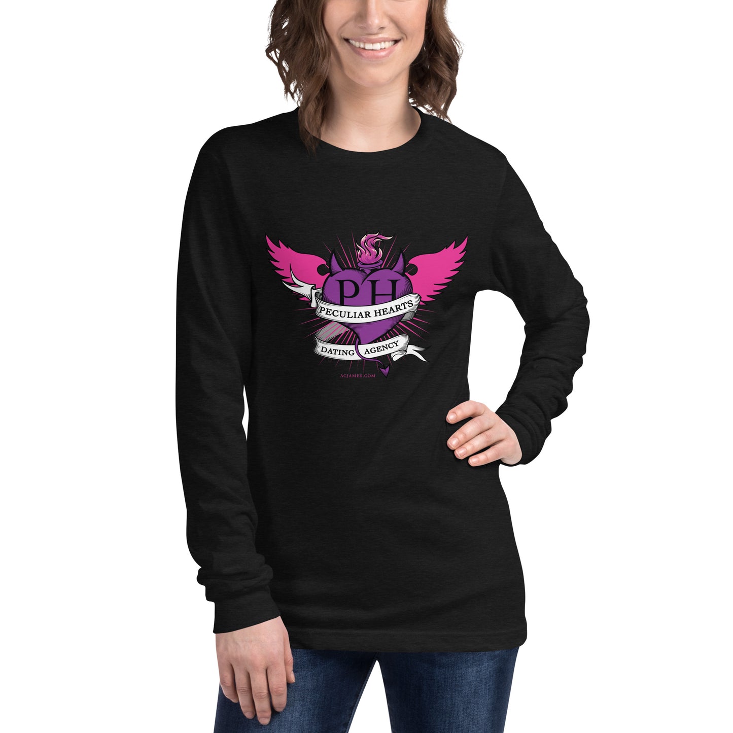 Peculiar Hearts Dating Agency Unisex Long Sleeve Tee